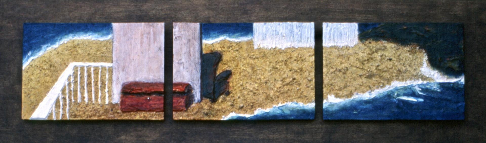 Al escondite / À cahe-cache - technique mixte sur bois, 1998