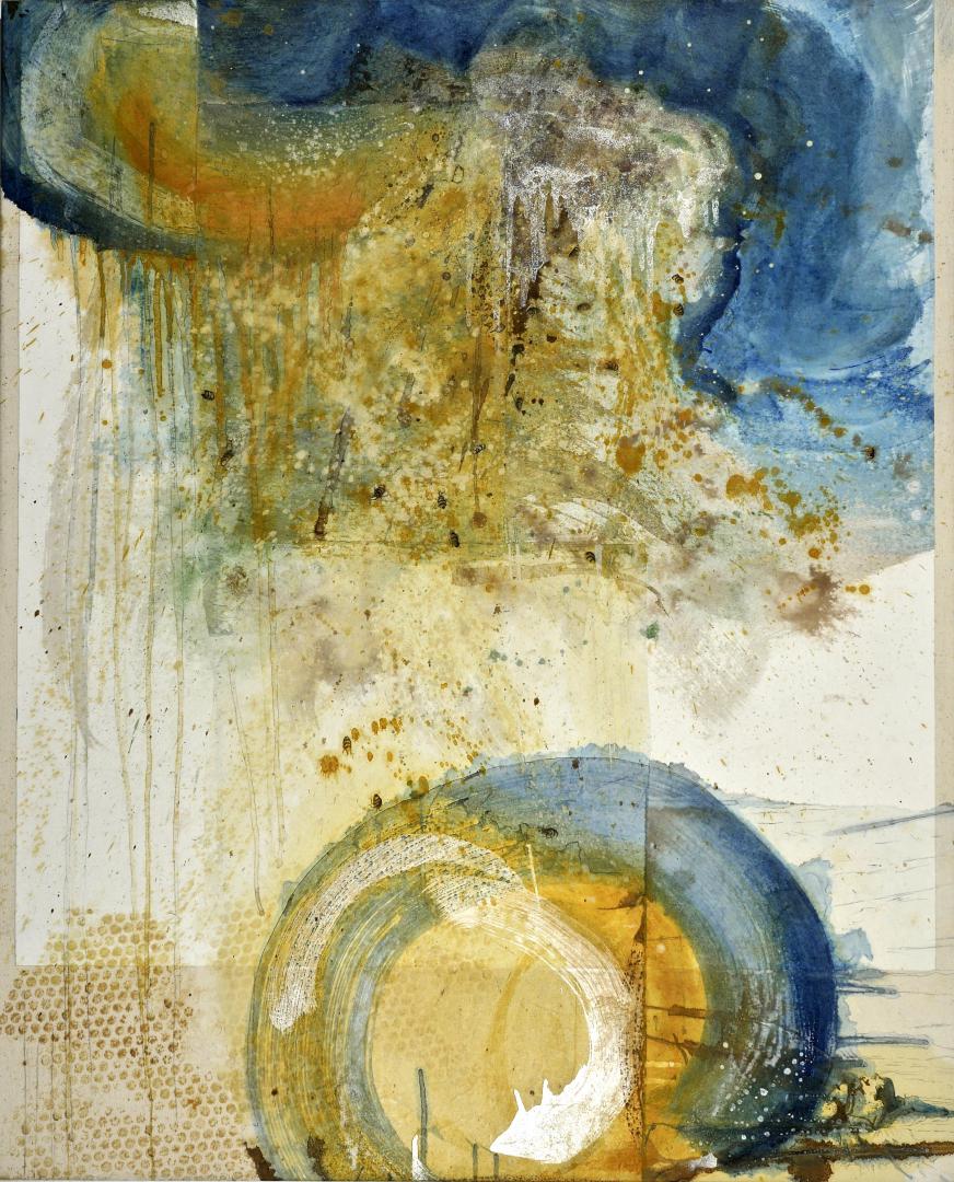 Mar i mel / Mer et miel - Tech. mixte sur toile, 100 x 80 cm, 2018